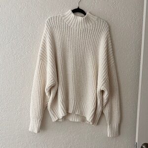 Aerie Cream Turtleneck Sweater